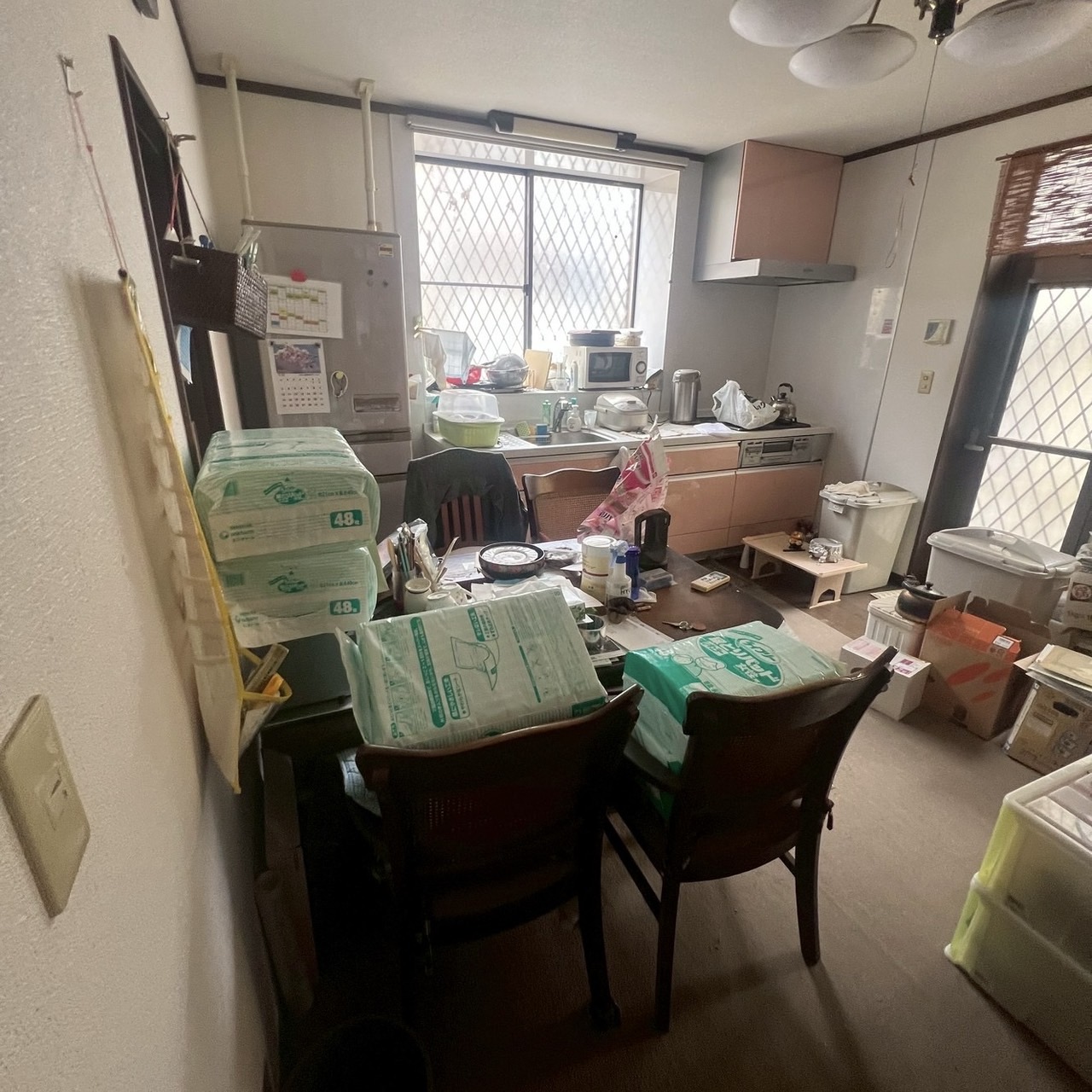 生活用品の多いお部屋を整理 作業前